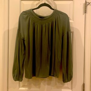 Olive green long sleeve shirt